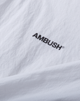 Ambush Logo Hooded Zip Jacket White