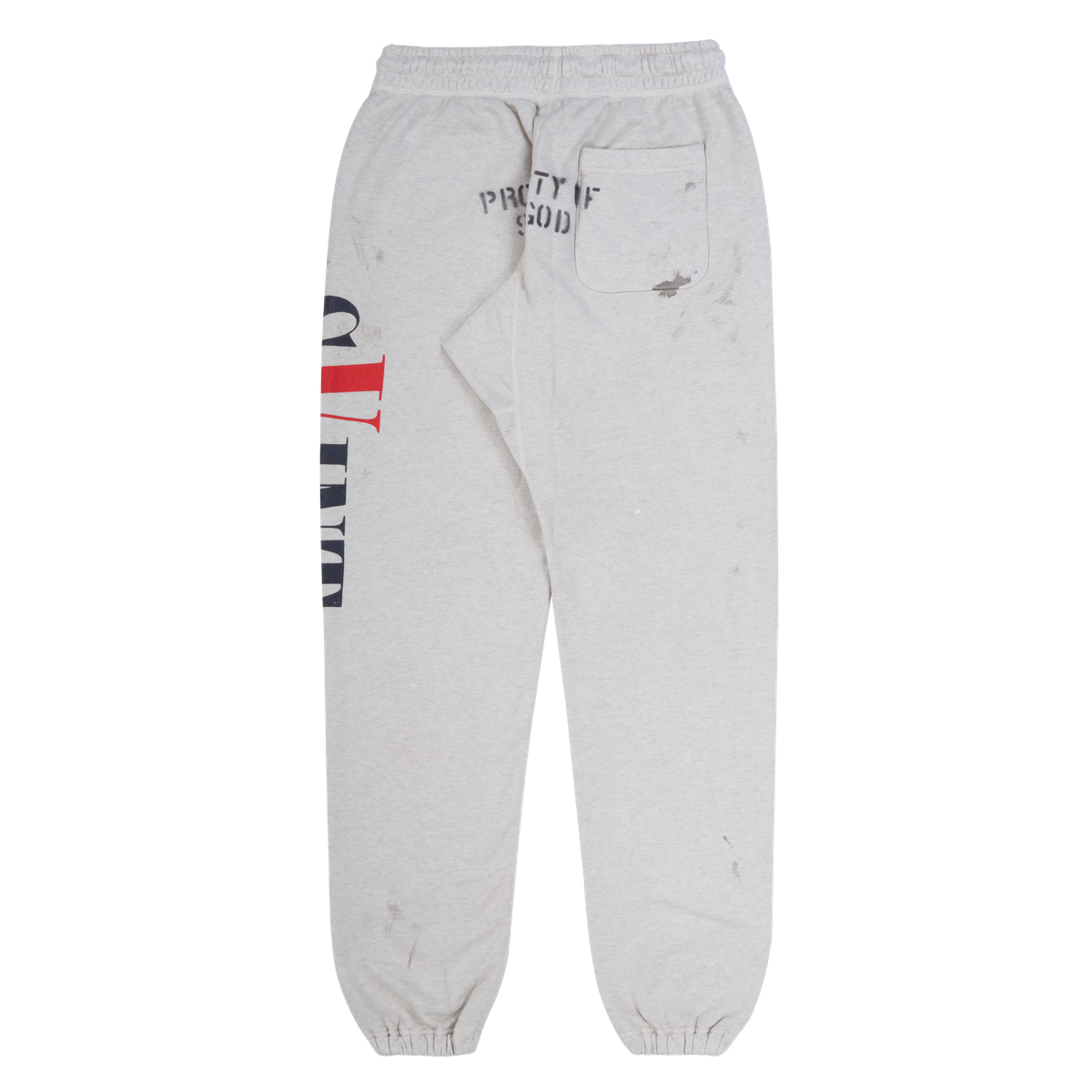 Saint Michael x Vlone Logo Sweatpants Grey