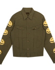 Kapital Vintage Smiley Embroidered Jacket Olive