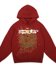 Sp5der Worldwide Logo Sweatshirt Maroon