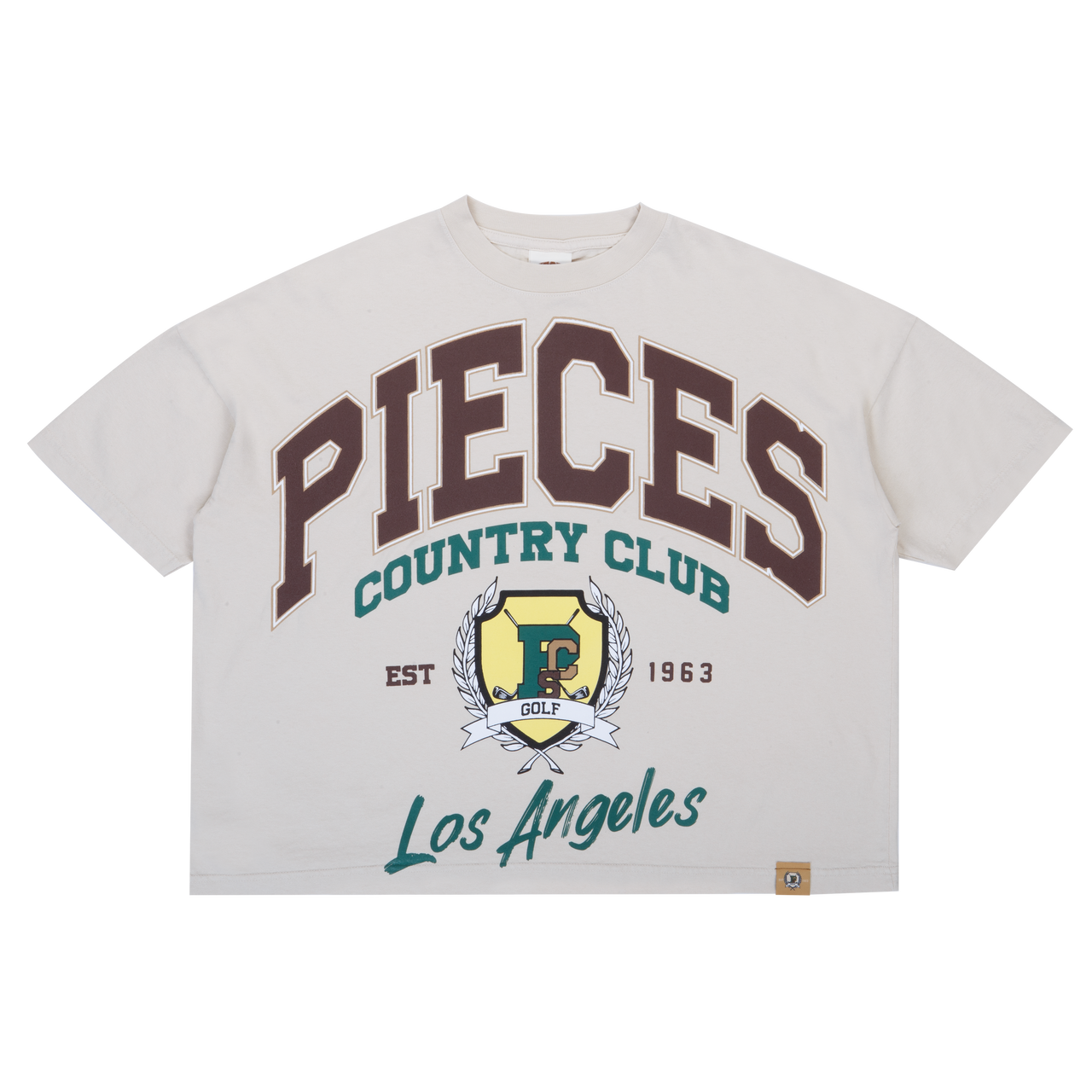 Pieces Country Club Tee Cream