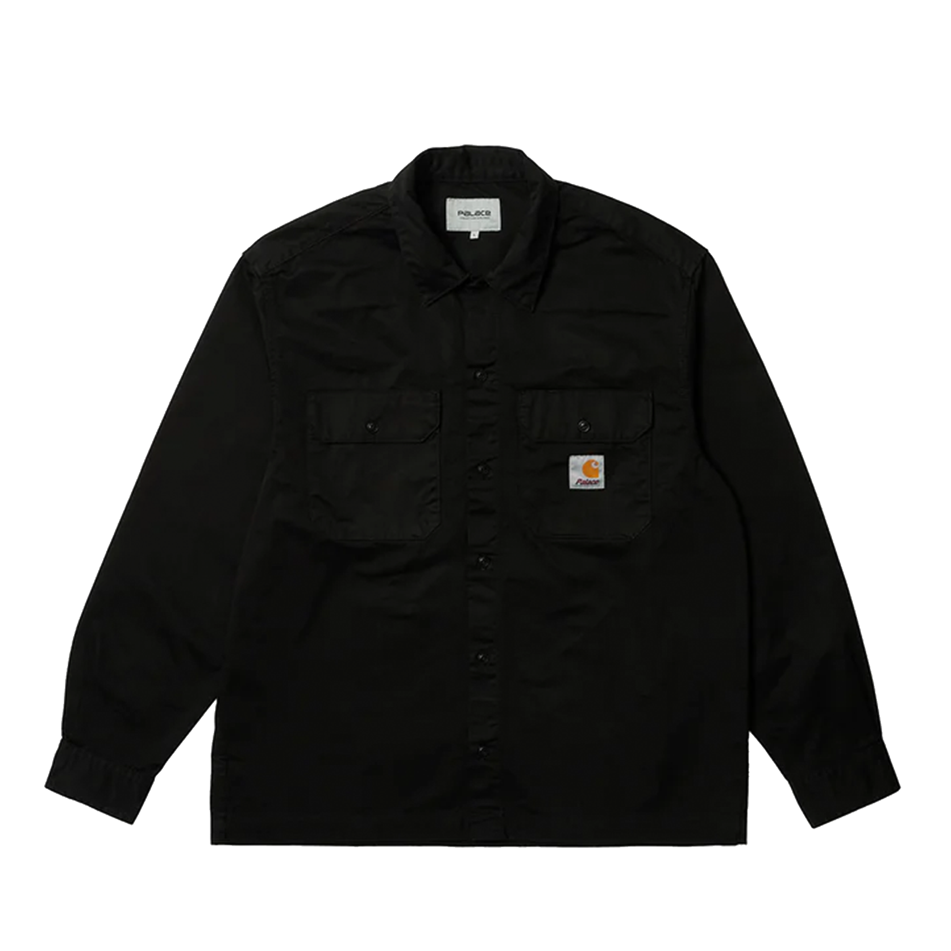 Palace Carhartt WIP Longsleeve Master Shirt Washed Black Palace Carhartt WIP Longsleeve Master Shirt Washed Black
