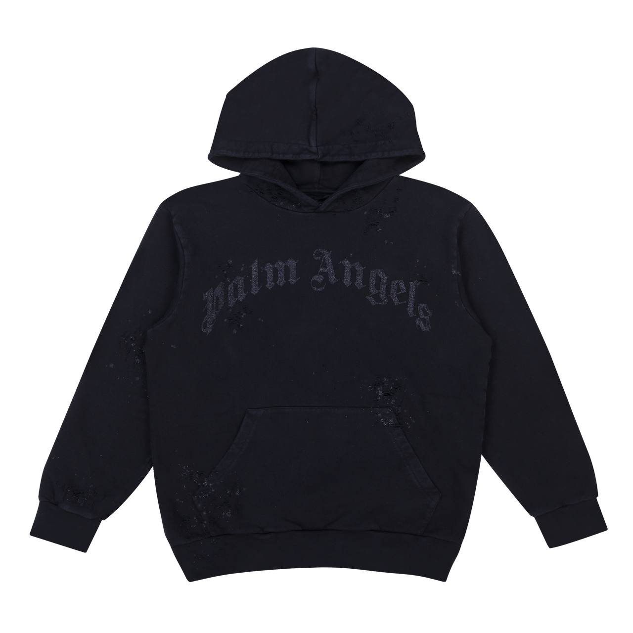 Palm Angels Glitter Logo Sweatshirt Black