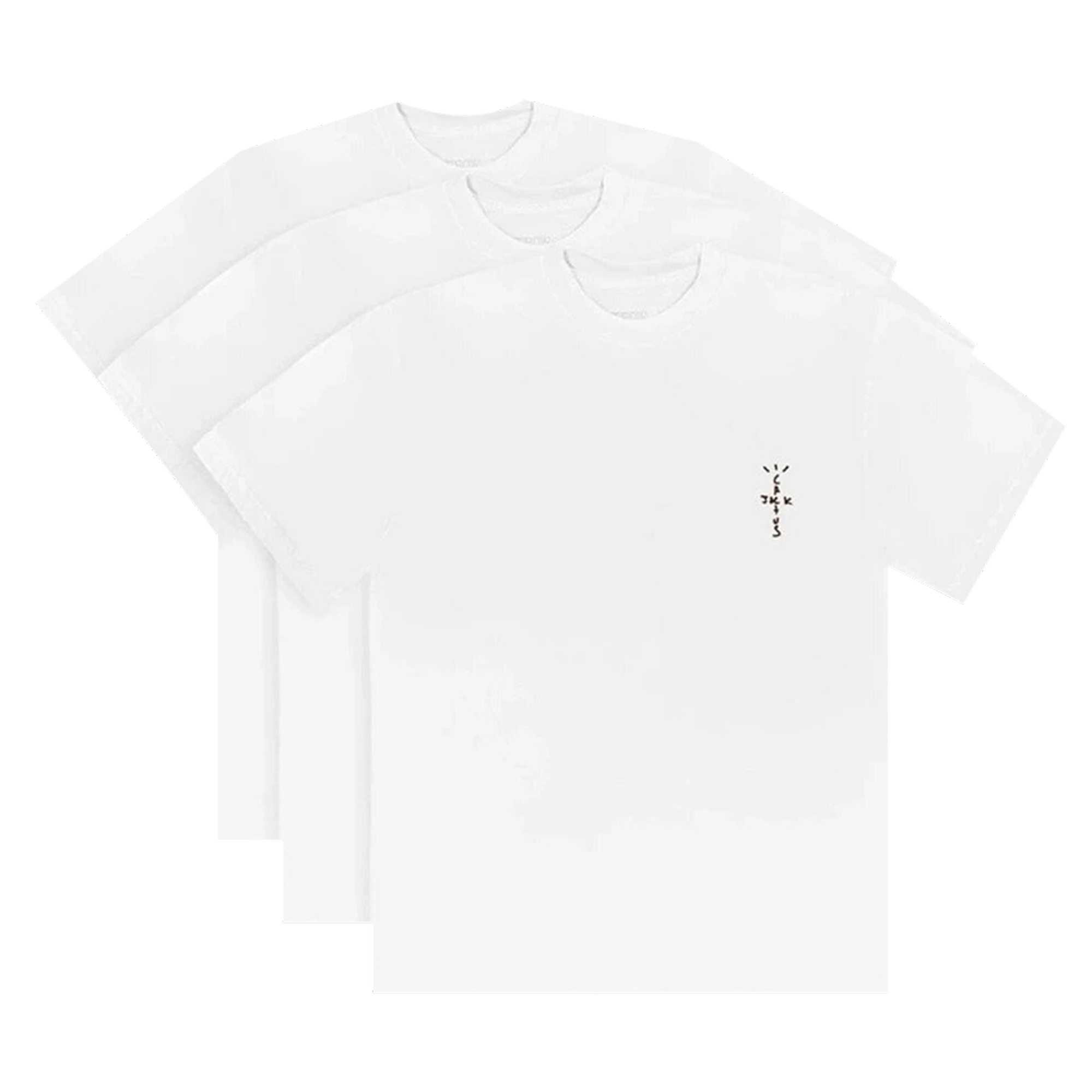 Travis Scott Cactus Jack 3 Pack Tee White