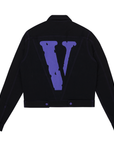 Vlone Friends Denim Jacket Black Purple